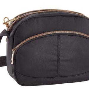 Travelon Black Anti-Theft Signature Shoulder Bag